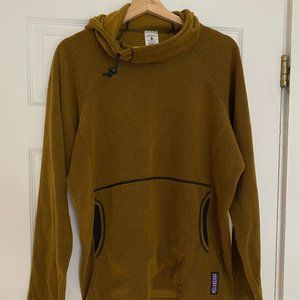 Melanzana Micro Grid Hoodie Golden Mustard Large